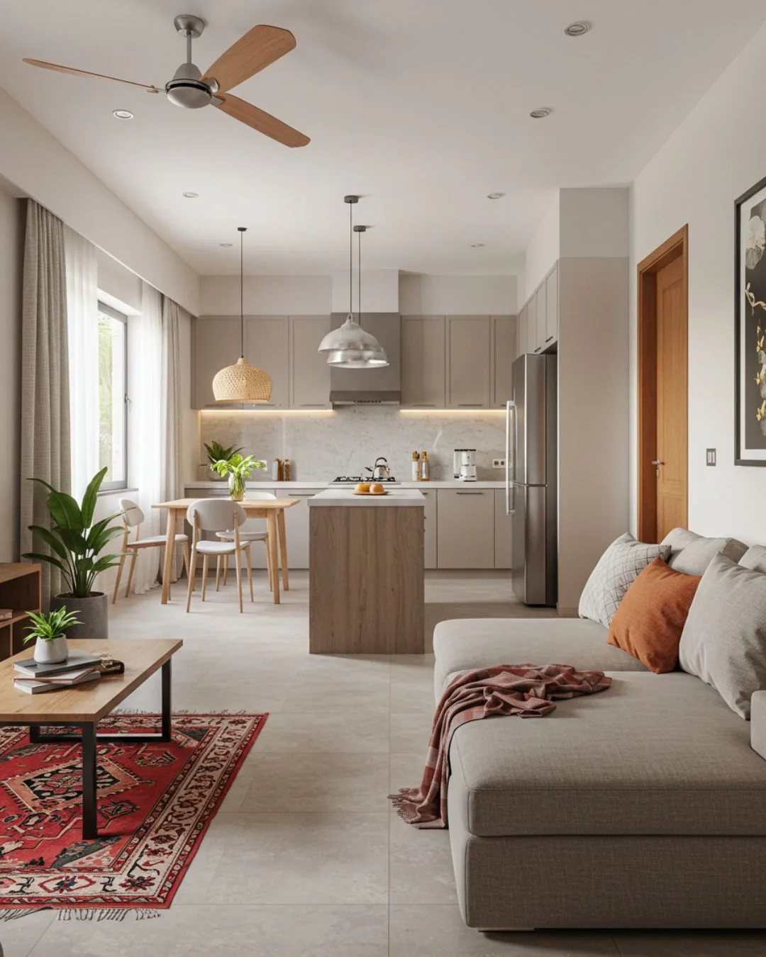 Multifunctional Spaces in Indian Homes 2025 9 A beautifully designed, multifunctional Indian home that adapts to different needs
